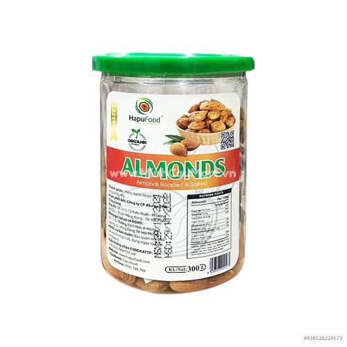 Hạt Hạnh Nhân Mỹ Bóc Vỏ Rang Muối 300g